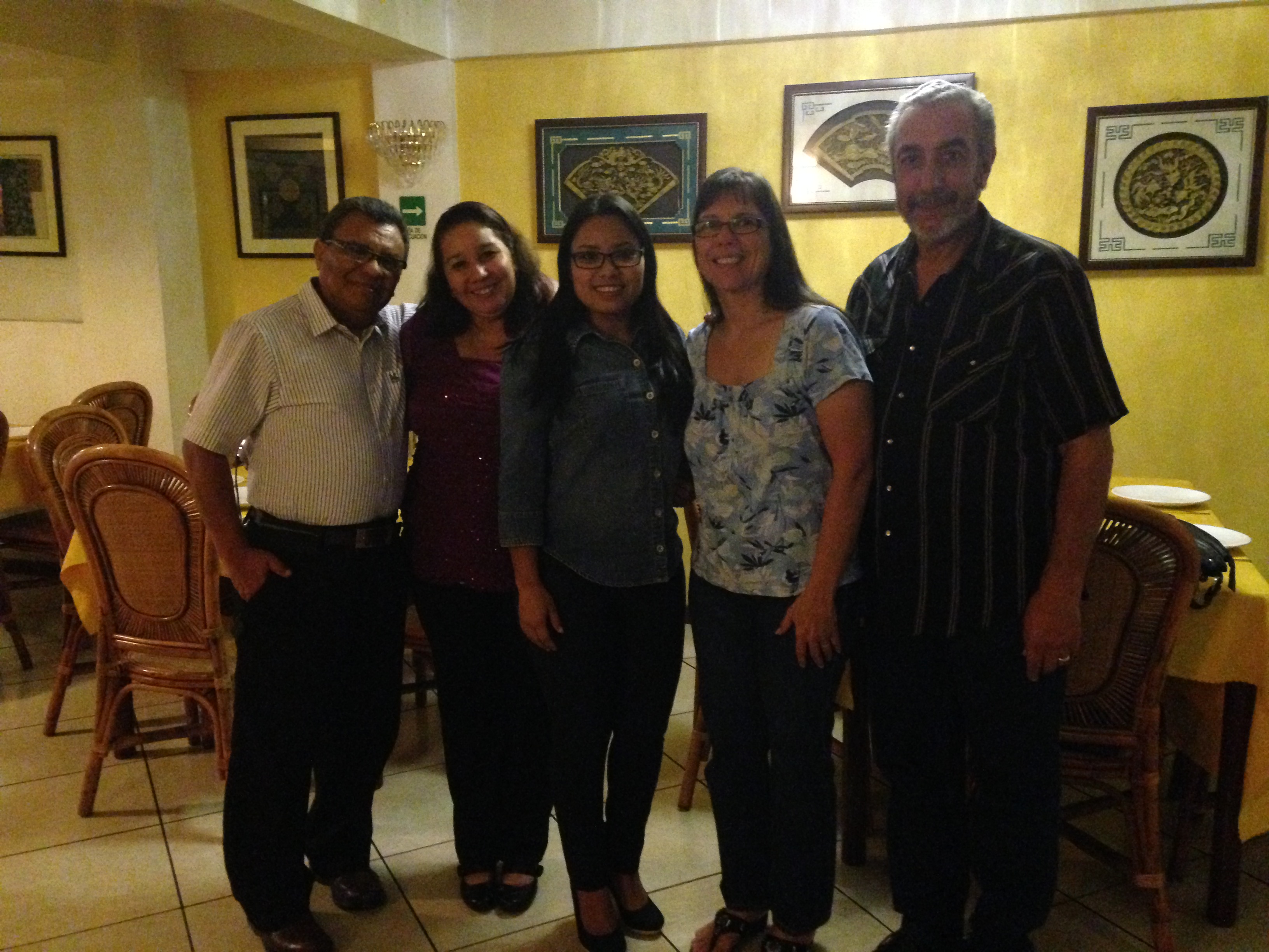 Pastor Gabriel, Sister Berali and Gabriela, with Luan & Ron