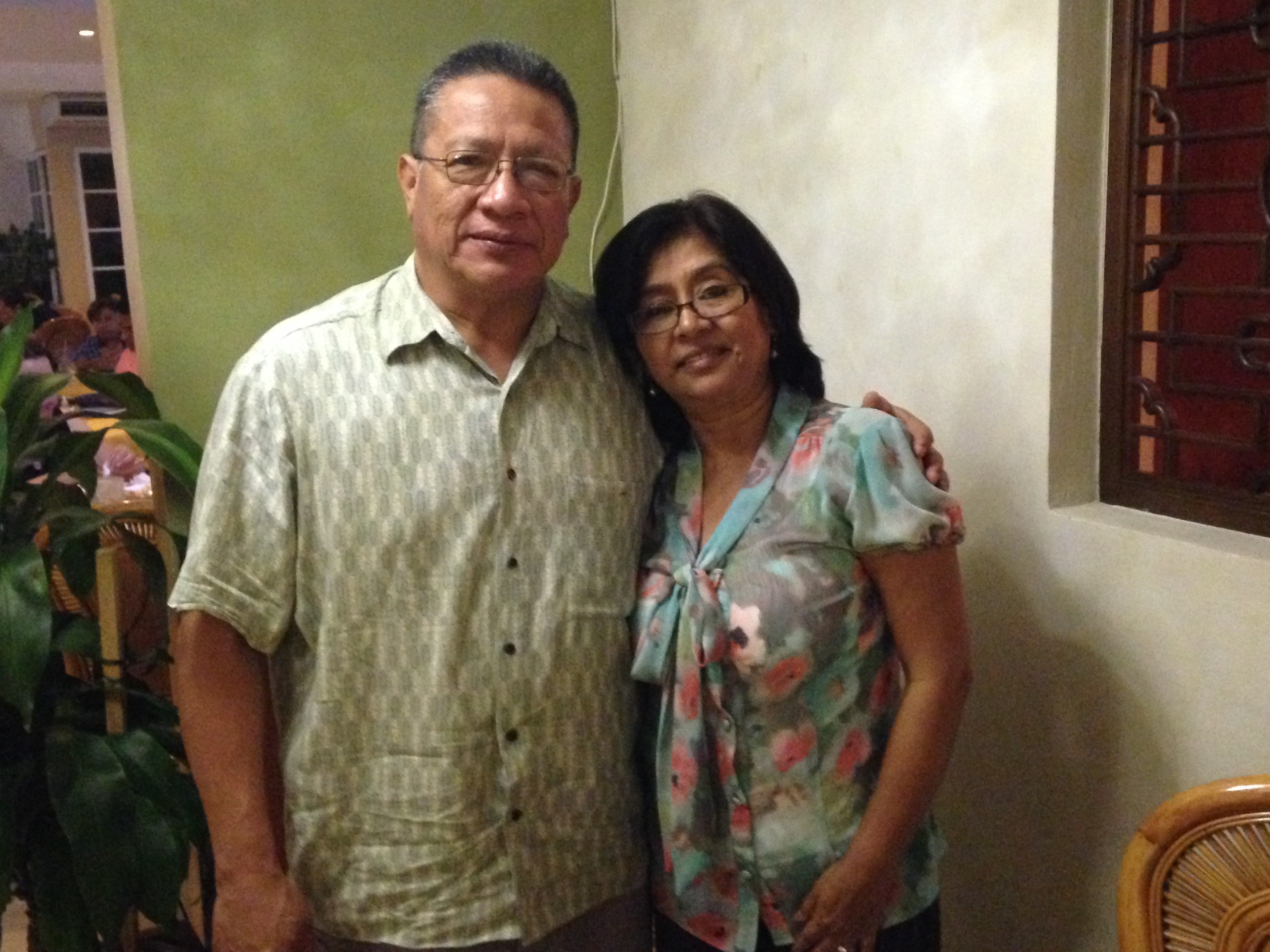 Pastor Jorge & Sister Rosario, Representing Pastor Couples who will attend the Retreat