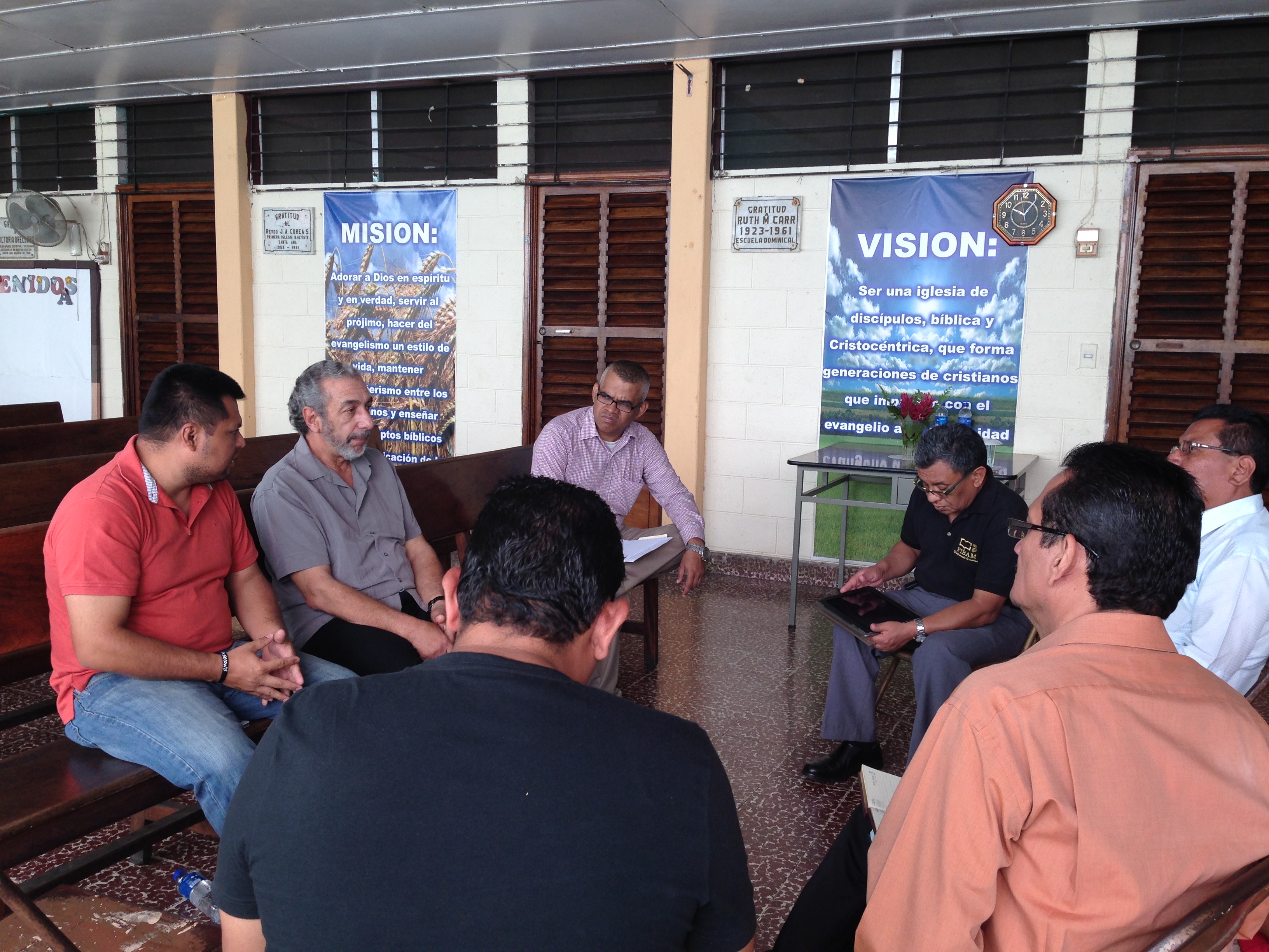 Meeting with Pastor Group in Santa Ana